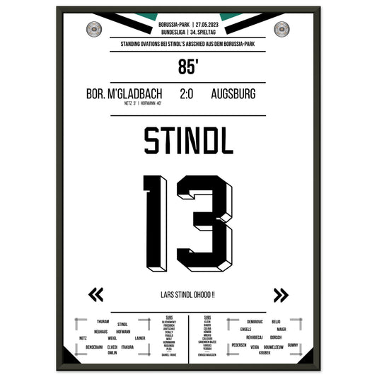 Stindl's Verabschiedung im Borussia-Park 2023 50x70-cm-20x28-Premium-Semi-Glossy-Paper-Metal-Fra